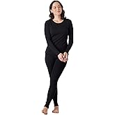 LAPASA Womens 100% Merino Wool Base Layer Set Lightweight & Midweight Thermal Underwear Long John Top & Bottom Warm L58/L91