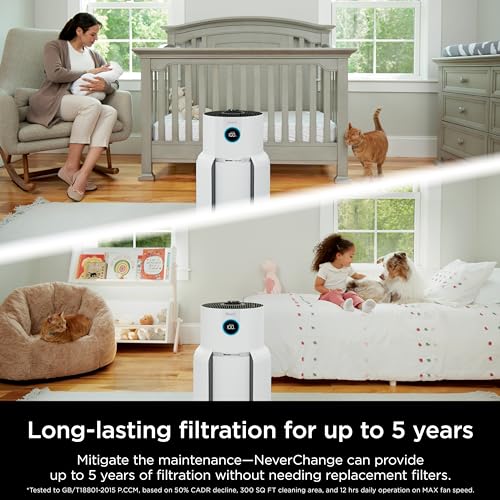 Shark Air Purifier for Home with NeverChange HEPA Air Filter, 1400 sq. ft. for Powerful Multi-Room Purification, 5-Year Filter, Filters Smoke, Captures 99.98% of Particles & Dust, HP302 - Image 11