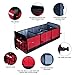 FLAGPOWER Car Trunk Organizer, Collapsible Grocery Storage Container with 3 Compartments for SUV Truck Auto Vehicle Car Auto Minivan