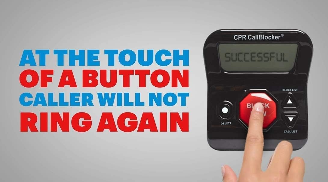 CPR V5000 Call Blocker for Landline Phones – Stop All Unwanted Calls at a Touch of a Button - Over 1 Million Sold - As Seen On TV: Office Products