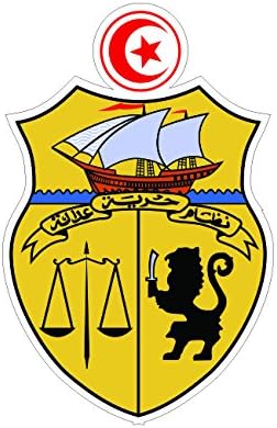 Tunisian Coat of Arms Sticker Die Cut Decal Self Adhesive FA Vinyl