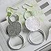 joyliveCY Wedding Fashion 925 Silver Plated Jewelry Set Earings Eardrop Necklace Double Scrub Round Hoop