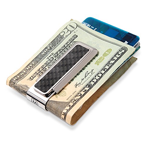 M-Clip Stainless Steel Money Clip (Herringbone) Cash and Credit - Main Image