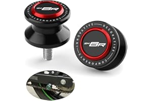 GOXMOTO 8MM Swingarm Spools Sliders Motorcycle Rear Stand Frame Sliders Aluminum Compatible with Ninja ZX6R 2025 2024 ZX-6R ZX 6R ZX636 Ninja636 Accessories (Red)