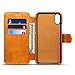Iphone 8, 5.8 inches, Leather Wallet Phone Case Kickstand Protective Flip Cover,Yellow