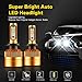 TOAUTO H7 LED Headlight Kit Bulbs with Super Bright Upgraded Chips,All-in-One Conversion kit 8000LM 6000K, Replace for Halogen Bulbs - Xenon White