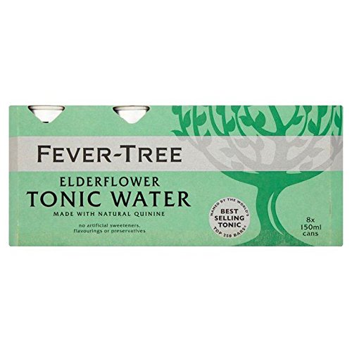 Fever-Tree Elderflower Tonic Water Cans - 8 x 150ml (40.58fl oz)