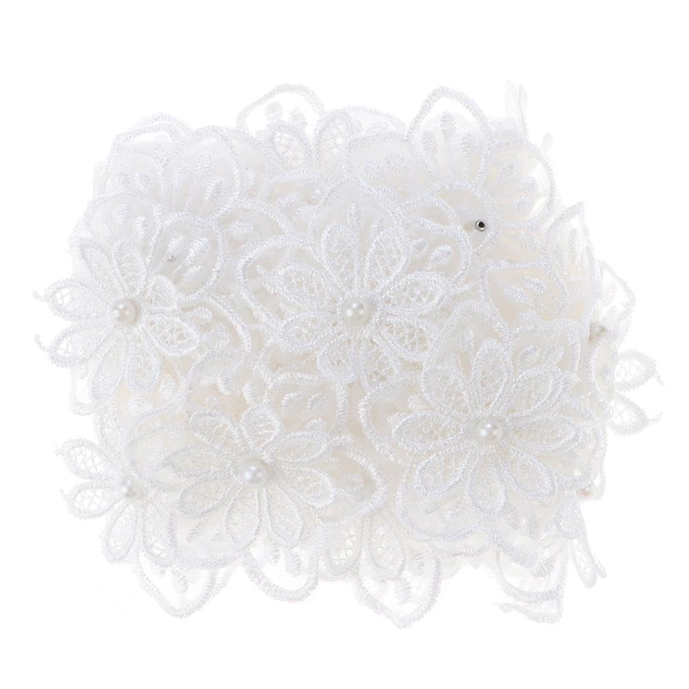 YYlingx 3 Yards White Flower Lace Trim Sewing Trim Decorative Trim for Decor