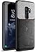 Galaxy S9 Plus Credit Card Case, Poetic Nubuck [Credit Card Slot][Pull-Tab] Credit Card ID Slot Case - Stylish Thin TPU + Premium Leather Back Case for Samsung Galaxy S9 Plus Black