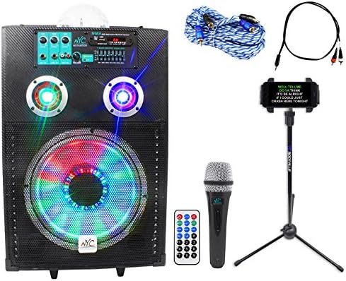 NYC Acoustics 12" Bluetooth Karaoke Machine/System 4 ipad/iphone/Android/Tablet