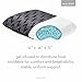 MALOUF Z Shredded Gel-Infused Memory Foam Pillow with Soft Rayon from Bamboo Cover - Travel Size, Dorm Room Essentials