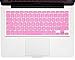 Kuzy Keyboard Cover Compatible with Pro 13 15 17 inch and Air 13.3 inch Silicone Skin Protector, Rose Pink