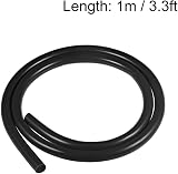 Sourcing Map Silicone Tubing 9mm ID x 12mm OD 1m Water Pump Hose Black view 3