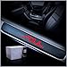 for Kia Soul Door Sill Protector Reflective 4D Carbon Fiber Sticker Door Entry Guard Door Sill Scuff Plate Stickers Auto Accessories 4Pcs Red