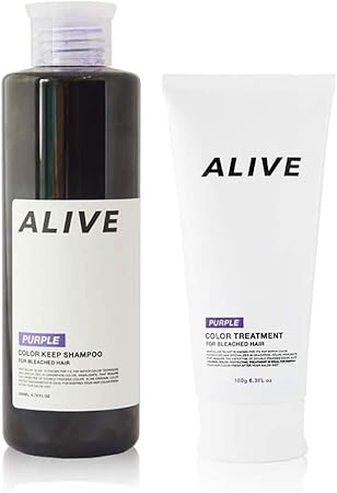 Amazon Alive Color Keep Shampoo Treatment Purple 各1本セット 紫シャンプー 0ml カラーキープトリートメント 紫180g カラーキープシャンプー カラーキープトリートメント ムラシャン Alive シャンプー 通販