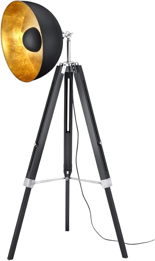 Lampen Huis Retro Stehlampe 6 Armig Stehleuchte Schwarz Floor Lamp Retrolampe Standlampe E27 Dailyjfk Com