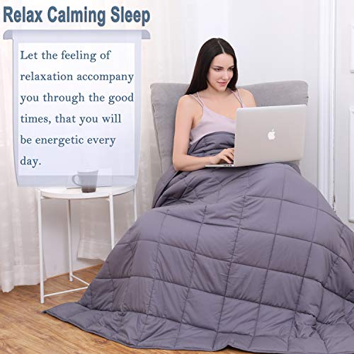 Kpblis Weighted Blanket 10 lbs 40" x 60" for 80120 lbs, 7 Layers Heavy