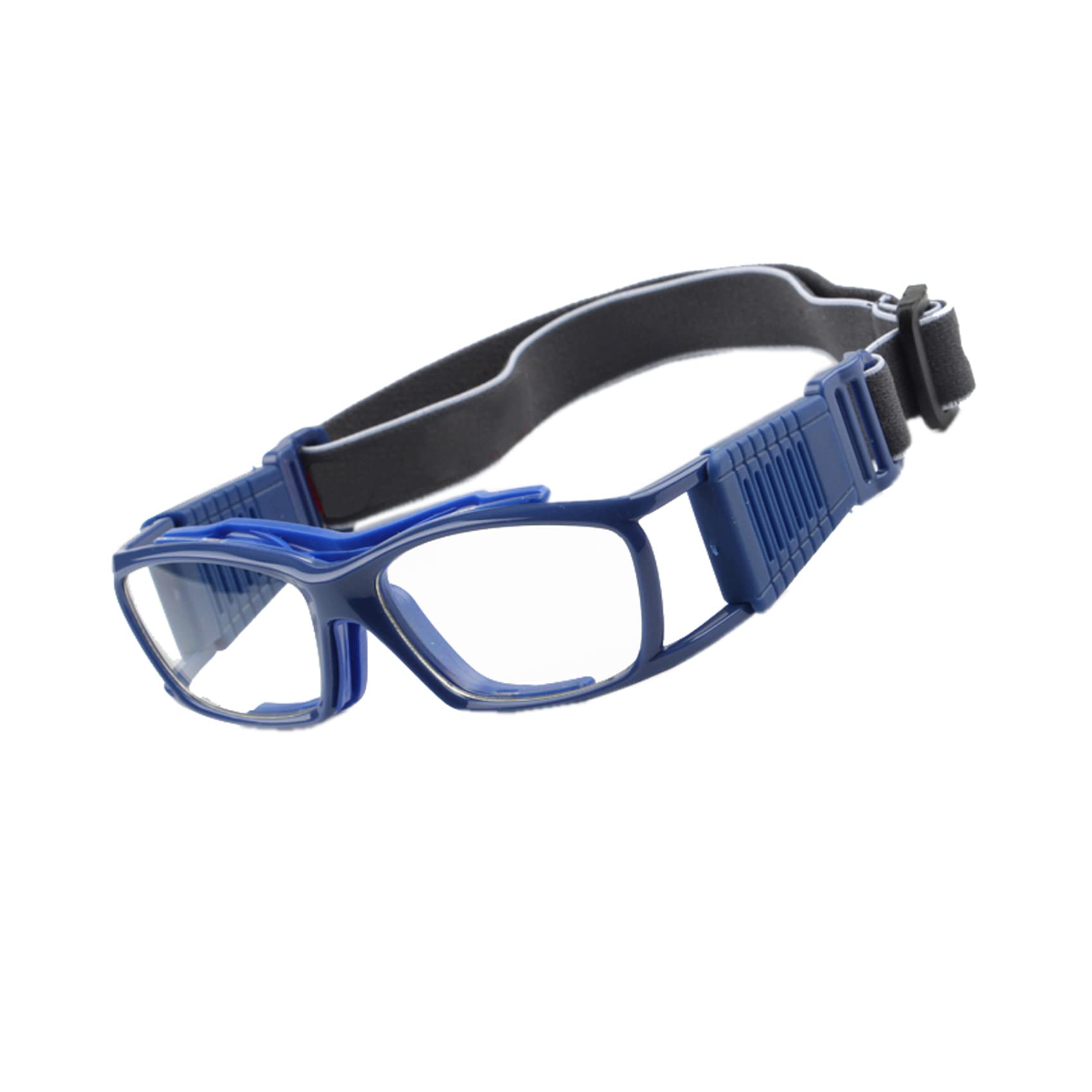 EnzoDate Vintage Basketball Glasses Slimfit Protective Safety Sports Goggles (Navy)