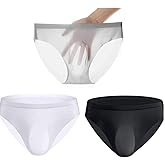 besurJameso Men Seamless Underwear Ice Silk sexy see-through briefs Underwear Shorts Ultra-thin Mini Bikini