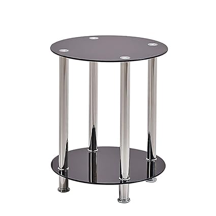 Boju Modern Sofa Coffee Side Table Small For Living Room Black