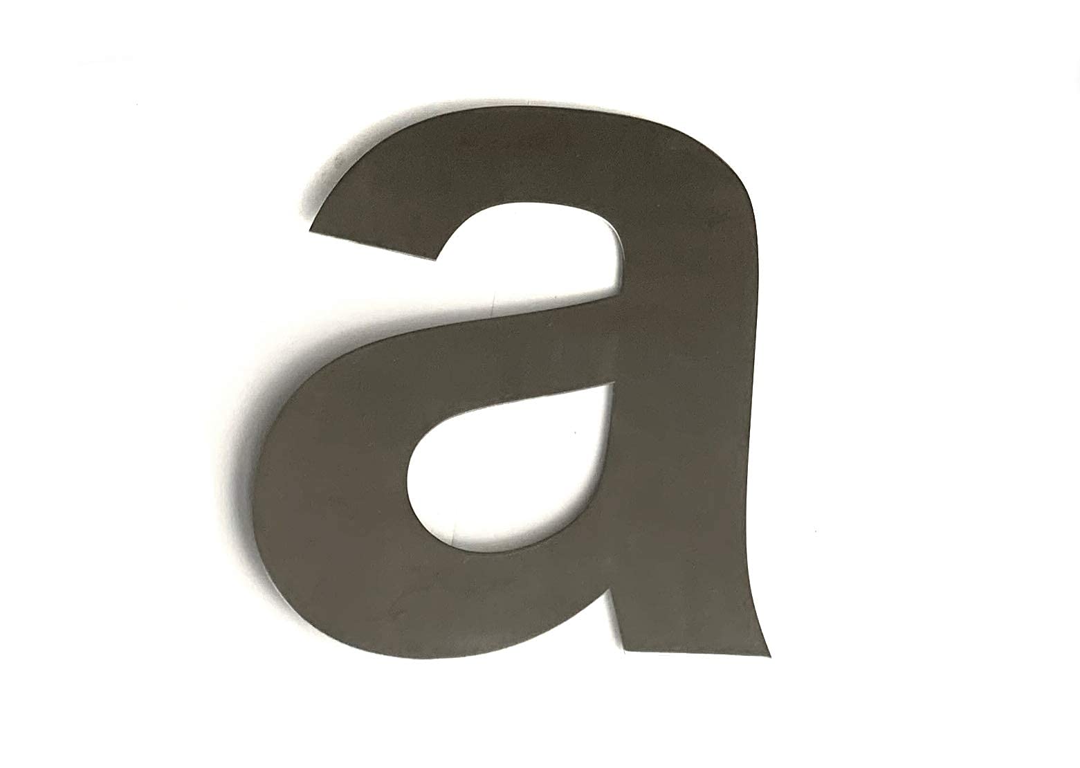 LARGE Brushed Stainless Steel House Numbers (10" Tall) All Numbers 0-9 A B C #a