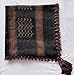 Black Brown Arab Shemagh Head Scarf Neck Wrap Cottton Autentic cover Chocolate