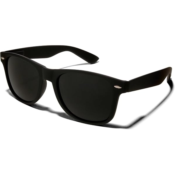 Super Dark Black Sunglasses UV Protection Spring Hinge Vintage Retro Shades ShadyVEU 2-Pack Super Dark Classic Vintage Retro Super Dark  main image 4
