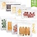 Reusable Storage Bags 10 Pack Leak Proof Freezer Bags(5 Reusable Sandwich Bags + 5 Reusable Snack Bags) Easy Seal Ziplock Lunch Bag for Kid Food Storage Home Organization Traval & Make Up BPA FREE
