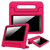Fintie Case for All-New Amazon Fire HD 8 (6th Gen 2016 release), [Kiddie Series] Shock Proof Light Weight Convertible Handle Stand Cover Kids Friendly for Fire HD 8 Tablet (2016 6th Gen Only), Magenta