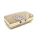 WEDDINGHELPER Clutch Purses Golden Peacock for Women Luxury Rhinestone Crystal Evening Clutch Bags Vintage Party (gold)