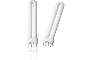 Ignixlite (2PACK) FLS/E9W Fluorescent Bulb,Replacement for Camping Lantern Bulb,4 Pin 2G7 Base,5.5 inch Special Size,6400K