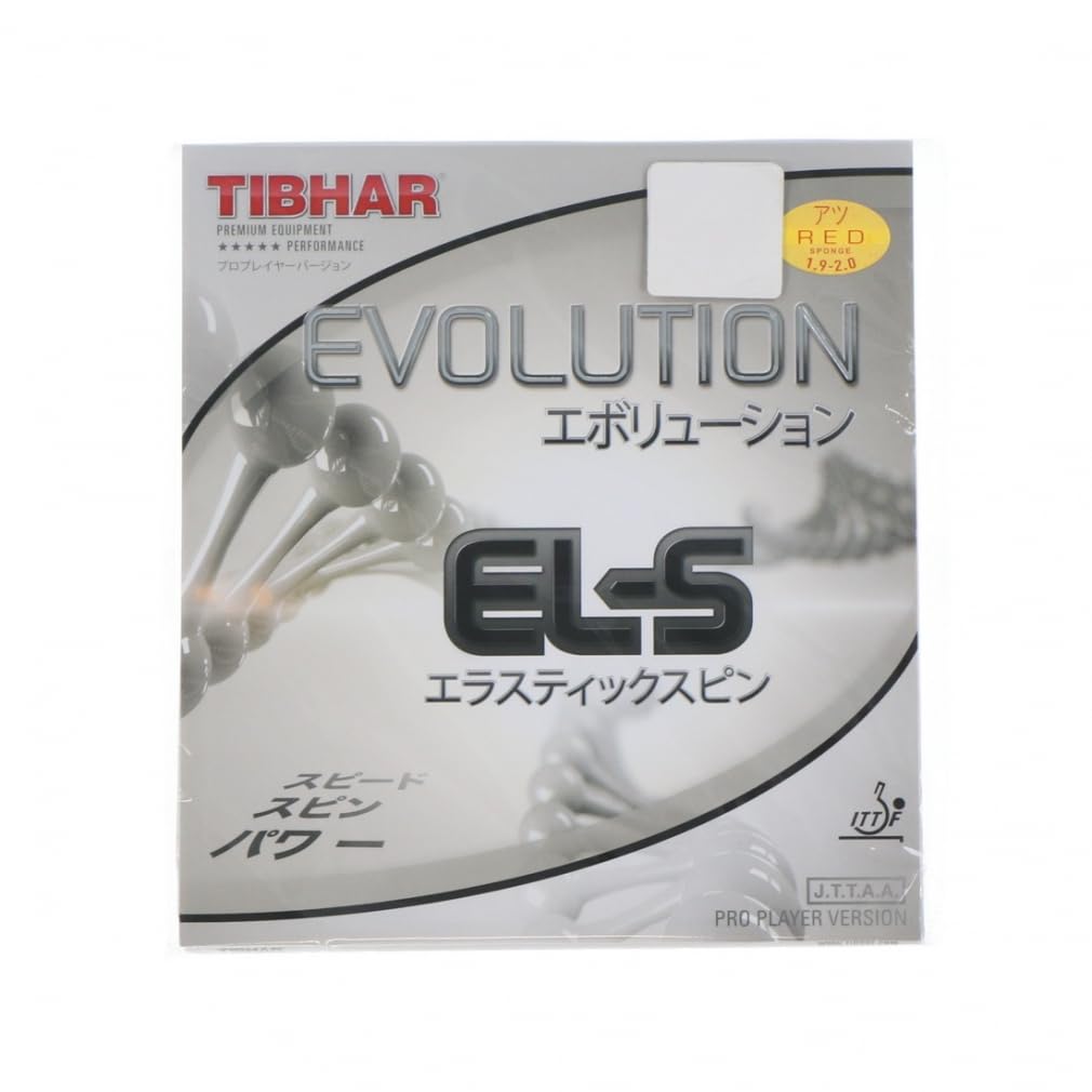 Tibhar Evolution EL-S Table Tennis Rubber (Red, 2,1 - 2,2 mm)