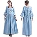 GRACEART Pioneer Colonial Women Costume Prairie Dress Light Blue size-10