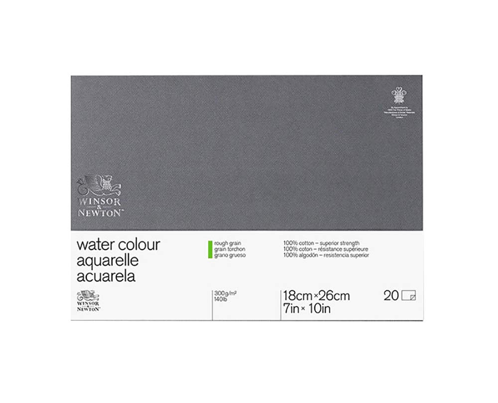 Winsor & Newton Professional 17.8 x 25.4 cm 300 gsm Rough Water Colour Paper Glued Block