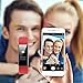 moreFit Fitness Tracker, Slim HR Plus Heart Rate Smart Bracelet Pedometer Wearable Waterproof Activity Tracker Watch, Silver/Red