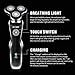 KOOWHEEL Electric Shaver Razor For Men 4 in 1, Beard Trimmer Waterproof Wet Dry Rotary Shaver Cordless Hair Trimmer Nose Hair Trimmer Facial Cleaning Brush USB Rechargeable Black