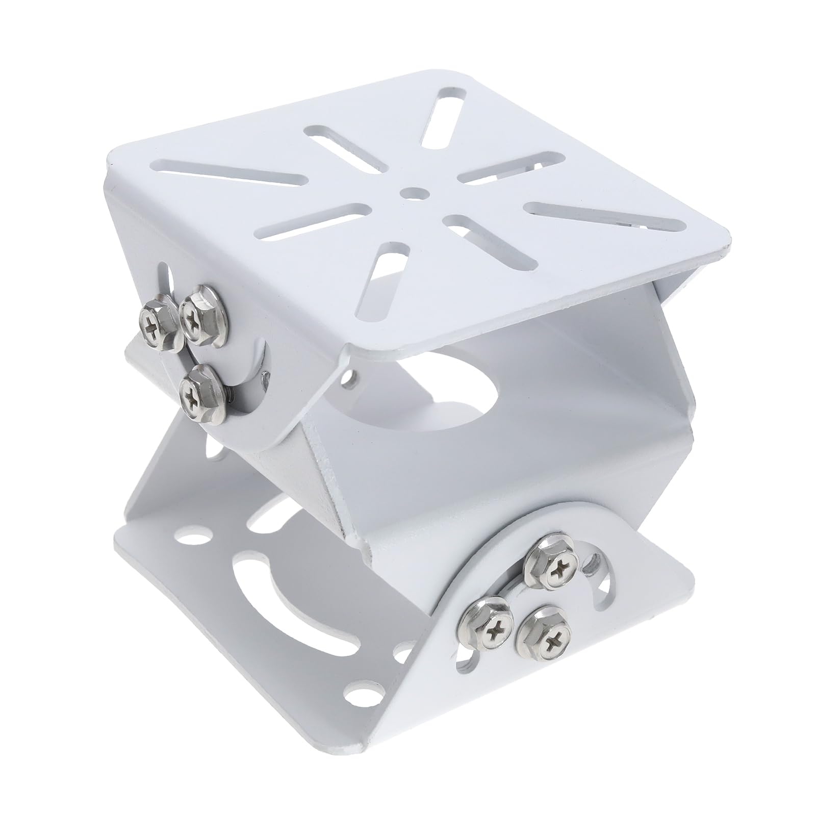 LT Easiyl Camera Universal Joint Mount Metal Security Camera Universal Joint Holder Accessories for CCTV Video Camera 105x100x95mm White