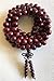 Rosewood mala beads necklace 10 mm 108+1 buddhist prayer beads japa mala Red sandalwood mala beads - Energized for chanting mantra Chakra mala w/Rosary pouch - US Seller