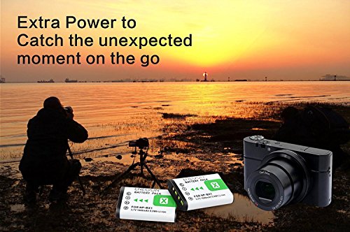 NP-BX1 ENEGON Battery (2-Pack) and Rapid Dual Charger for Sony NP-BX1, NP-BX1/M8 and Sony Cyber-shot DSC-RX100, DSC-RX100 II / III / V / IV, DSC-RX100M II, HDR-CX405