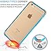 iPhone 6S Case, Tekcoo [Tair Series] iPhone 6 / 6S (4.7 INCH) [Crystal Blue] Shock Absorbing Air Hybrid Impact Rugged Ultra Thin Slim Case Flexible TPU Bumper & Matte Back Clear Panel Cover
