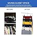6-Tier Skirt Hangers,STAR-FLY Space Saving Pants Hangers Sturdy Multi-Purpose Stainless Steel Pants Jeans Slack Skirt Hangers with Clips Non-Slip Closet Storage Organizer（3pcs）
