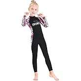 Full Body Kids Swimsuit One Piece Rash Guard Long Sleeve Wetsuit Skin for Girls Boys