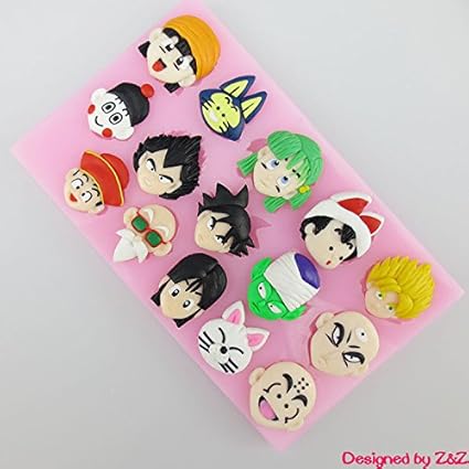 Amazon Laliva ドラゴンボールz キャラクター シリコン型 ケーキデコレーション フォンダンケーキ 食品グレード シリコン型 Laliva 飴 チョコレート型