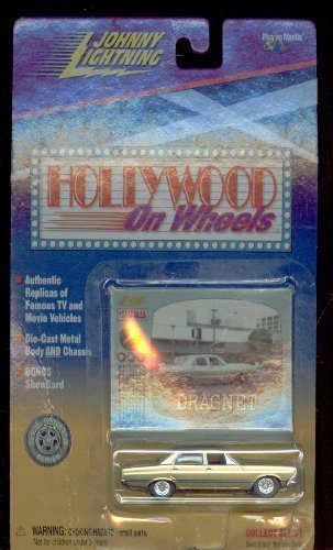 Johnny Lightning Hollywood on Wheels Dragnet Police car 1:64 Scale