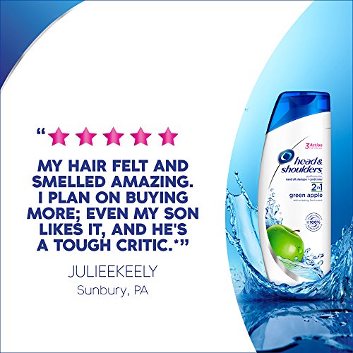 Head and Shoulders Green Apple 2-in-1 Anti-Dandruff Shampoo + Conditioner 8.45 Fl Oz (Pack of 6) (Packaging may vary) - Thumbnail 5
