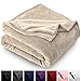 Bare Home Fleece Blanket - Full/Queen - Ultra-Soft Lightweight for Bed, Sofa, and Couch - Luxury Microplush - Cozy Warm Blanket (Full/Queen, Oyster)