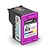 INKUTEN TM Remanufactured Ink Cartridge Replacement for HP 62XL 2-Pack (1 Black 1 Color)