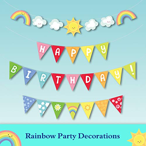 3 Rainbow+Clouds+Happy+Birthday+Banner