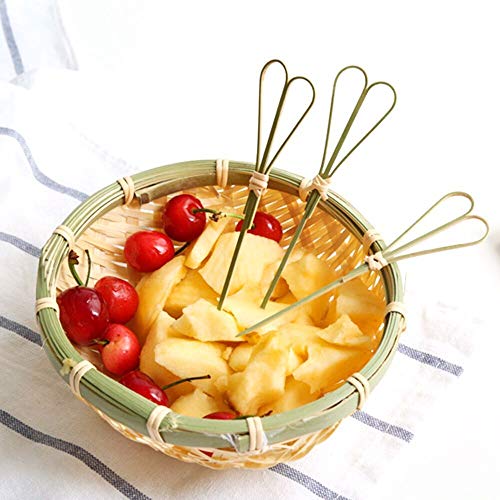 PuTwo Cocktail Sticks Toothpicks Party Supplies 100 Count Peach Heart