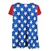 DC Comics Wonder Woman Sublimated Womens Caped Costume T-Shirt (Large) Red